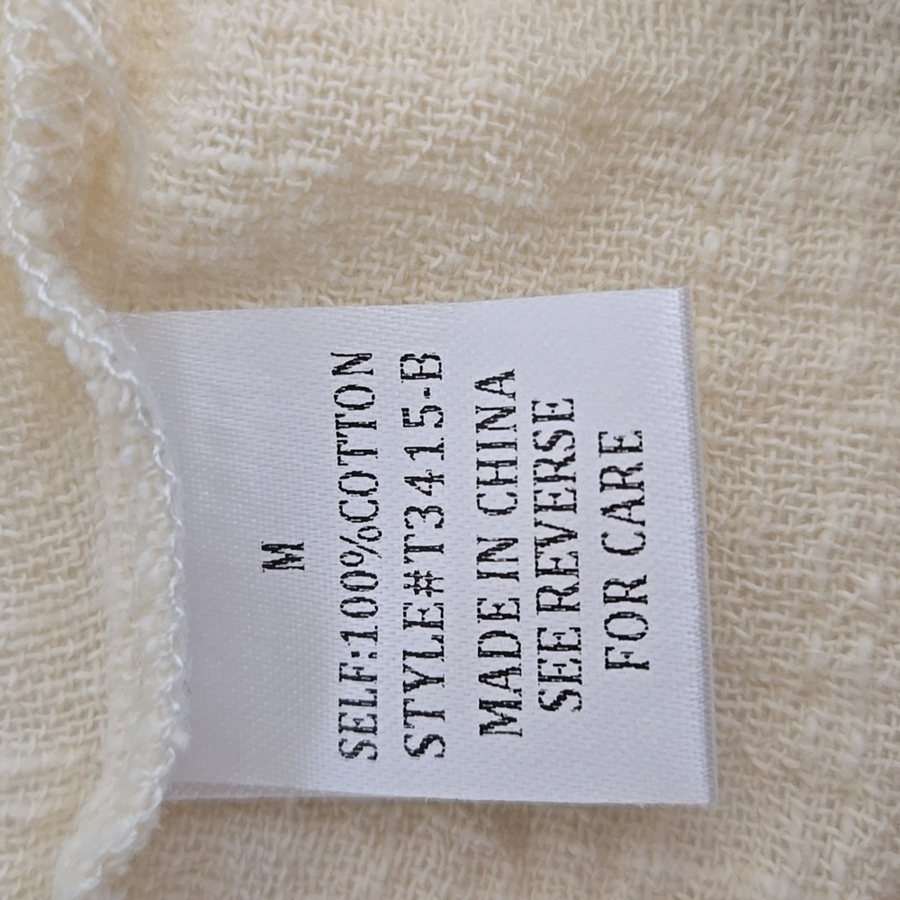 Bohme Valentino Cream Top Size M - Picture 10 of 11